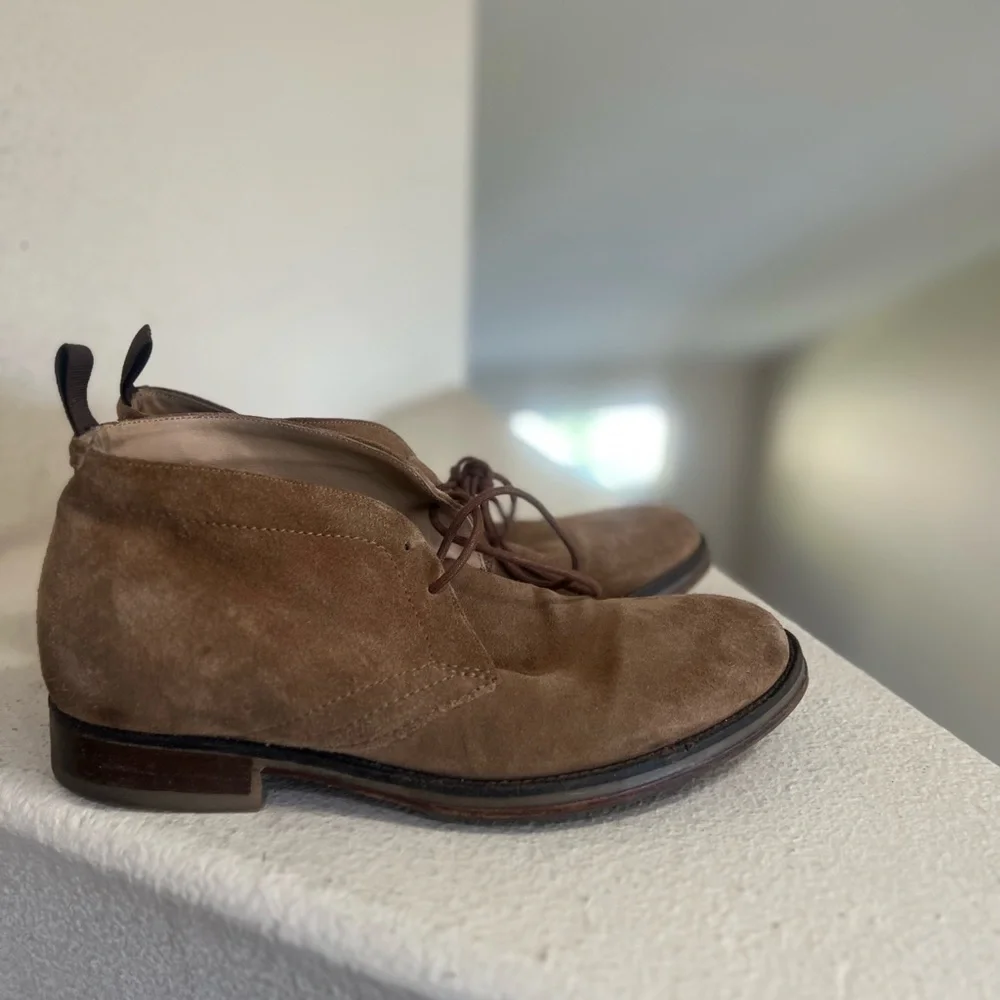 ALDO MR B's Gentlemen Tan Suede Laced Chukka Boots Mens Size 10 Casual Work